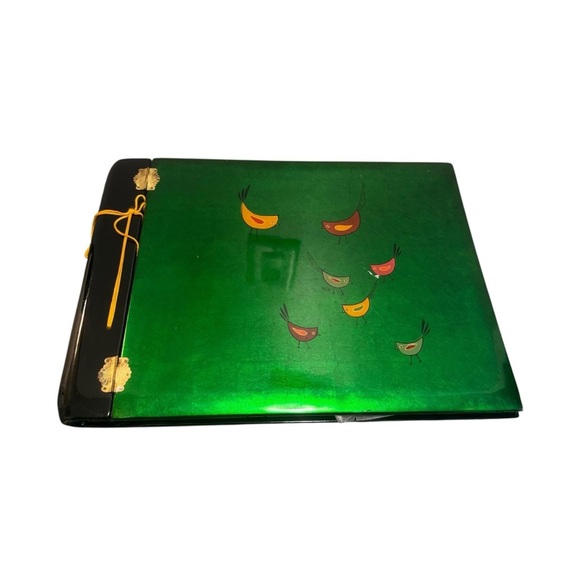 Japanese Lacquer Photo Album Vintage Scrapbook Asian - Picture 1 of 13